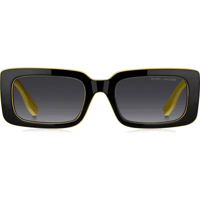 MARC JACOBS MARC JACOBS 53MM GRADIENT RECTANGULAR SUNGLASSES
