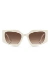 Marc Jacobs 53mm Gradient Rectangular Sunglasses
