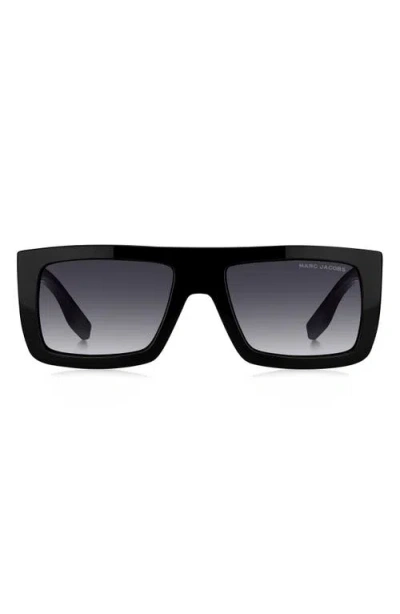 MARC JACOBS MARC JACOBS 53MM GRADIENT RECTANGULAR SUNGLASSES