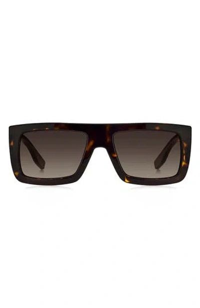 MARC JACOBS MARC JACOBS 53MM GRADIENT RECTANGULAR SUNGLASSES