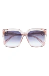 Marc Jacobs 53mm Gradient Rectangular Sunglasses In Pink