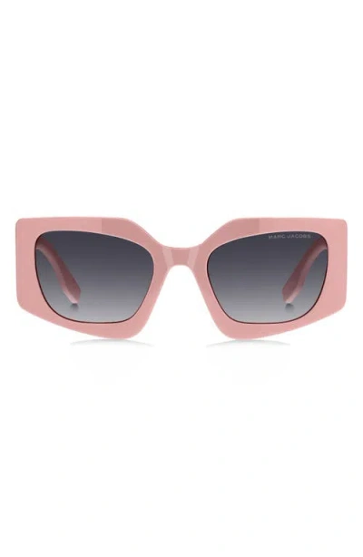 MARC JACOBS MARC JACOBS 53MM GRADIENT RECTANGULAR SUNGLASSES