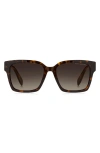 Marc Jacobs 53mm Gradient Square Sunglasses In Brown