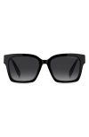 Marc Jacobs 53mm Gradient Square Sunglasses In Black