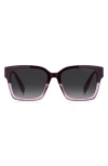 Marc Jacobs 53mm Gradient Square Sunglasses In Purple