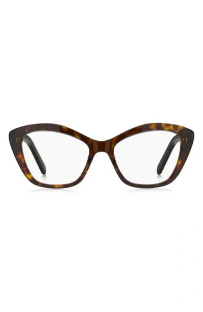 Marc Jacobs 53mm Rectangular Optical Glasses In Brown