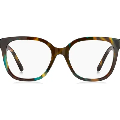 Marc Jacobs 53mm Square Optical Glasses In Brown