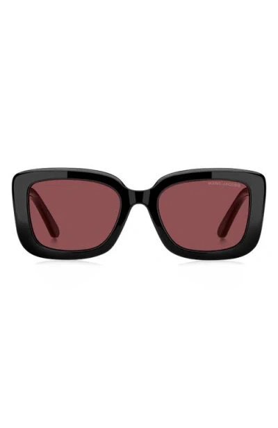 Marc Jacobs 53mm Square Sunglasses In Black