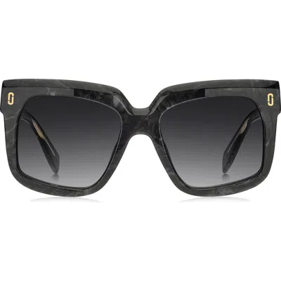 Marc Jacobs 53mm Square Sunglasses In Black
