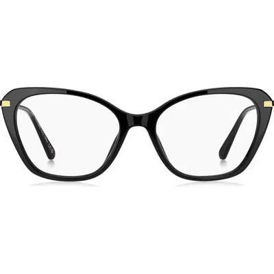 Marc Jacobs 54mm Cat Eye Optical Glasses In Black