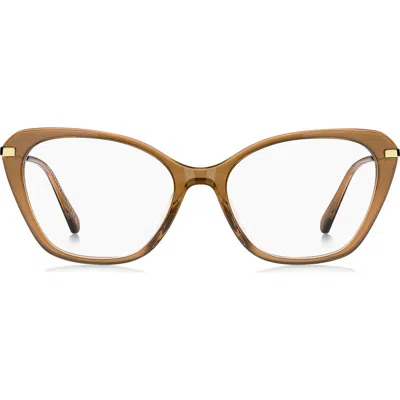 Marc Jacobs 54mm Cat Eye Optical Glasses In Brown