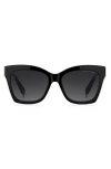 Marc Jacobs Logo-plaque Square-frame Sunglasses In Black