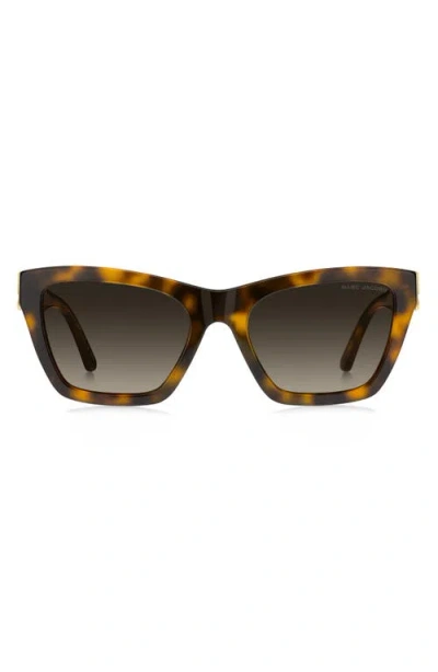 Marc Jacobs 54mm Cat Eye Sunglasses In Brown