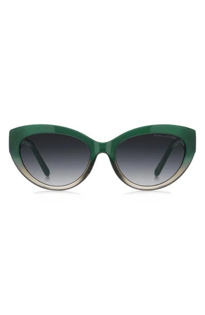 Marc Jacobs 54mm Cat Eye Sunglasses In Green