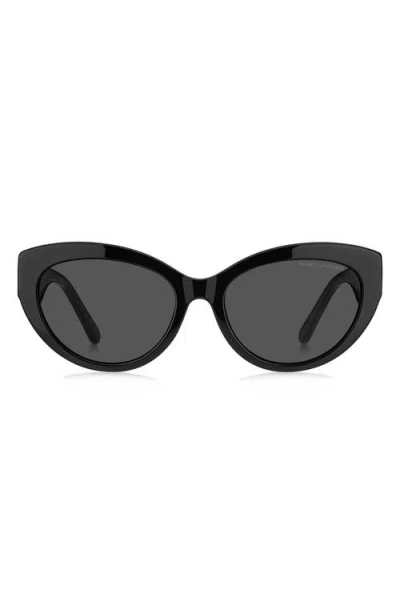 Marc Jacobs 54mm Cat Eye Sunglasses In Black
