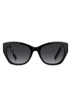 Marc Jacobs 54mm Gradient Cat Eye Sunglasses In Black