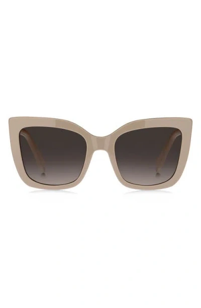 Marc Jacobs 54mm Gradient Cat Eye Sunglasses In Beige/brown