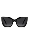 Marc Jacobs 811s Square Acetate Sunglasses In Black/dark Grey