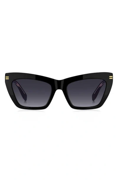 Marc Jacobs 54mm Gradient Rectangular Sunglasses In Black