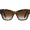 Marc Jacobs 54mm Gradient Rectangular Sunglasses In Brown
