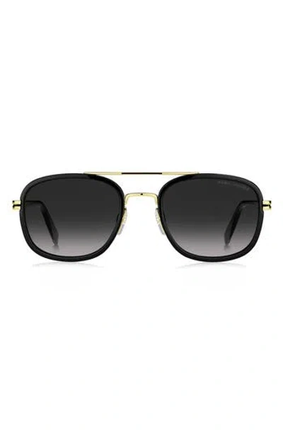 Marc Jacobs 54mm Gradient Rectangular Sunglasses In Black