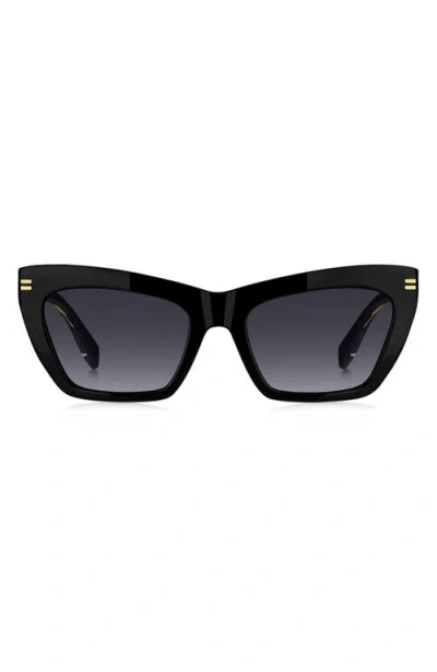 Marc Jacobs 54mm Gradient Rectangular Sunglasses In Black