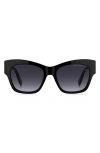 Marc Jacobs Marc 762s Acetate Rectangle Sunglasses In Black/dark Grey