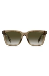 Marc Jacobs 54mm Gradient Square Sunglasses In Beige/green Shaded