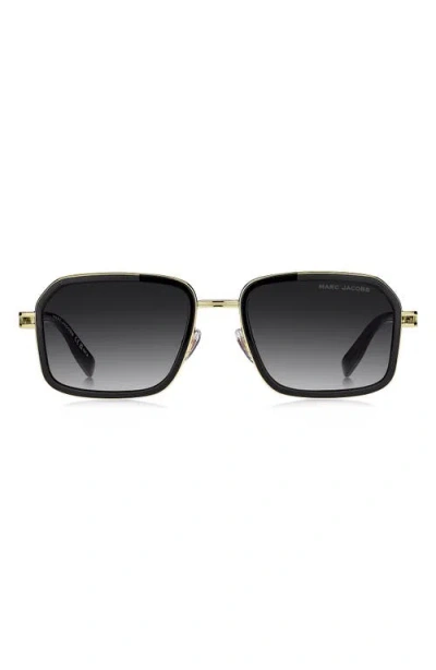 Marc Jacobs 54mm Gradient Square Sunglasses In Black