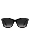 Marc Jacobs 54mm Gradient Square Sunglasses In Black / Grey Shaded