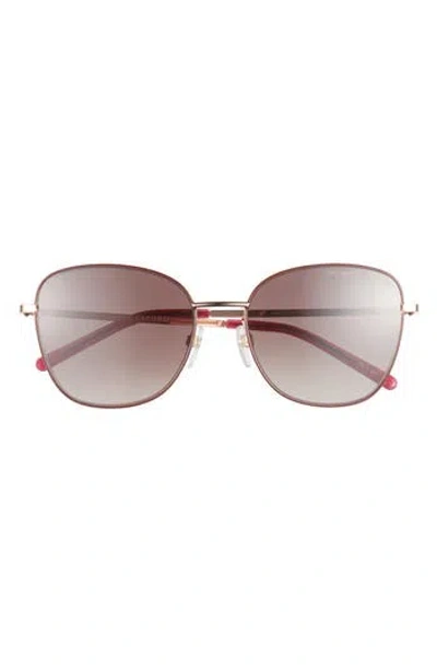Marc Jacobs 54mm Gradient Square Sunglasses In Gold Copper/brown Fuschia Ms