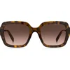 Marc Jacobs 54mm Gradient Square Sunglasses In Havana/brown Gradient