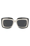 Marc Jacobs 54mm Rectangular Sunglasses In Black