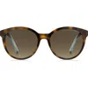 Marc Jacobs 54mm Round Sunglasses In Havana Azure