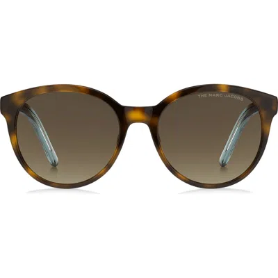 Marc Jacobs 54mm Round Sunglasses In Brown