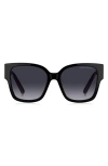Marc Jacobs 54mm Square Sunglasses In Black/grey Shaded