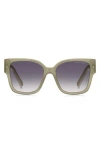 Marc Jacobs 54mm Square Sunglasses In Sage/grey Shaded