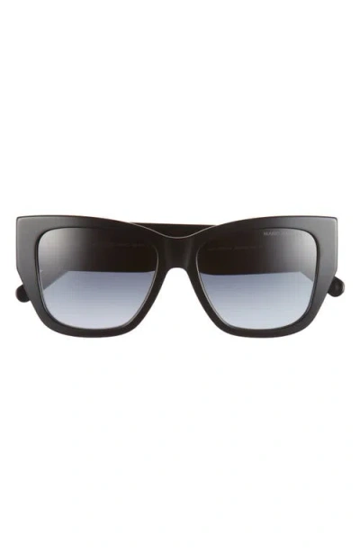 Marc Jacobs 55mm Cat Eye Sunglasses In Black
