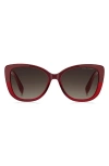 Marc Jacobs 55mm Gradient Cat Eye Sunglasses In Burgundy