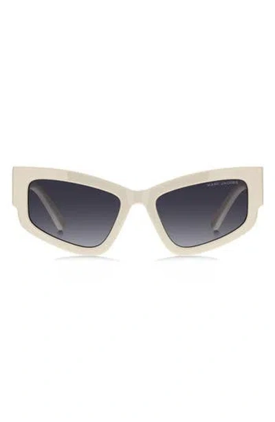 Marc Jacobs 55mm Gradient Cat Eye Sunglasses In Gray