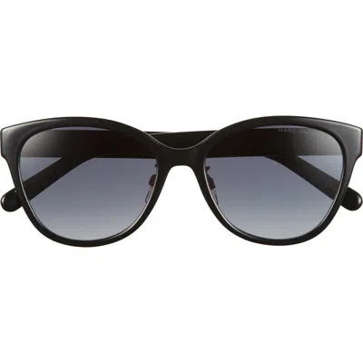 Marc Jacobs 55mm Gradient Cat Eye Sunglasses In Black