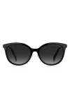 Marc Jacobs 55mm Gradient Cat Eye Sunglasses In Black/grey Shaded
