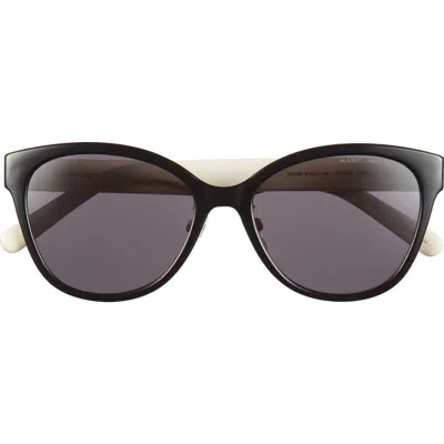 Marc Jacobs 55mm Gradient Cat Eye Sunglasses In Gray