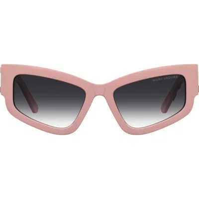 Marc Jacobs 55mm Gradient Cat Eye Sunglasses In Pink