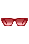 Marc Jacobs 55mm Gradient Cat Eye Sunglasses In Red/red Gradient