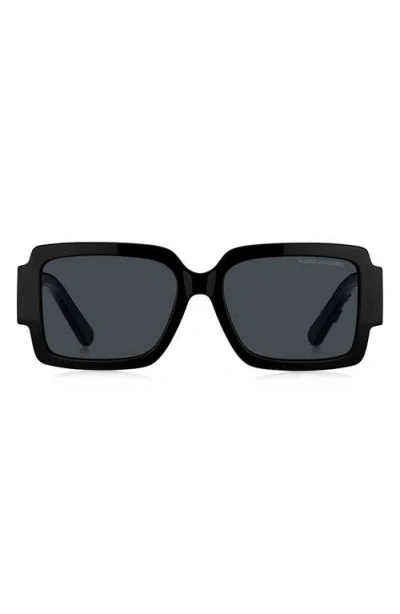 Marc Jacobs 55mm Gradient Rectangular Sunglasses