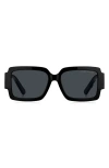 Marc Jacobs 55mm Gradient Rectangular Sunglasses In Blue