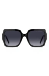 Marc Jacobs Marc 731s Acetate Square Sunglasses In Black Grey Gradient