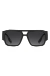 Marc Jacobs 55mm Navigator Sunglasses In Black