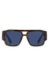 Marc Jacobs 55mm Navigator Sunglasses In Blue